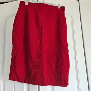 Red Pencil Skirt - Jones Wear